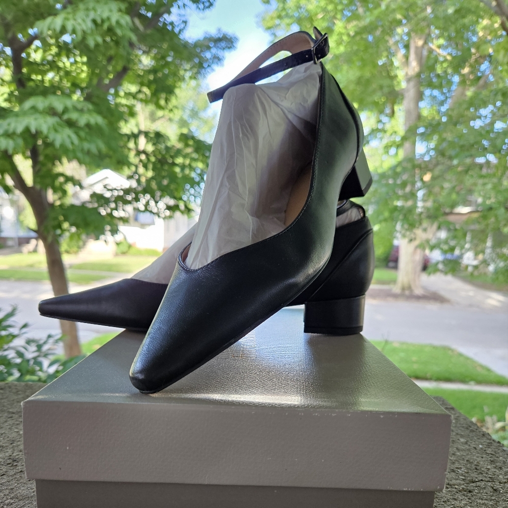 Franco Sarto black leather Kimbo women's shoes